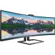 Philips Brilliance 48.8 LCD Curved Monitor (DisplayPort USB, HDMI) - Textured Black