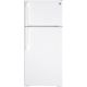 GE - 16.6 Cu. Ft. Top-Freezer Refrigerator - White