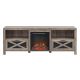 Walker Edison - Farmhouse Fireplace TV Stand for Most Flat-Panel TVs Up to 78