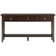 Simpli Home - Acadian Rustic Wood 3-Drawer Table - Brunette Brown