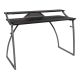 OSP Home Furnishings 50 inch Rectangular Black Computer Gaming Desk w/ USB Port