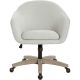 AveSix Nora 5-Pointed Star Plush Padded Office Chair - Dove