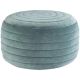 Simpli Home - Vivienne Round Contemporary Velvet/Polystyrene Pouf - Turquoise 840469052543 Simpli840469052543