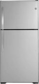 GE - 19.1 Cu. Ft. Top-Freezer Refrigerator - Stainless steel