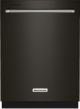 KitchenAid - Top Control Built-In Dishwasher with Stainless Steel Tub, FreeFlexâ„¢ 3rd Rack, 44dBA - Black stainless steel KDTM404KBS
