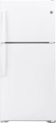 GE - 21.9 Cu. Ft. Top-Freezer Refrigerator - White