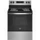 Whirlpool - 4.3 Cu. Ft. Freestanding Electric Range w/ Self-Cleaning and Keep Warm Setting - Stainless steel
