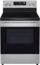 LG - 6.3 Cu. Ft. Freestanding Single Electric Range with EasyClean and WideView Window - Stainless steel
