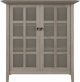 Simpli Home - Acadian SOLID WOOD 39 inch Wide Transitional Medium Storage Cabinet in Distressed Grey - Distressed Gray