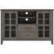 Simpli Home - Artisan SOLID WOOD 53 inch Wide Transitional TV Media Stand in Farmhouse Grey For TVs up to 60 inches - Farmhouse Gray