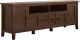 Simpli Home Warm Shaker SOLID WOOD 72 inch Wide Transitional TV Media Stand in Russet Brown For TVs up to 80 inches - Russet Brown