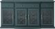 Walker Edison - Landon MDF 4-Door 3-Drawer Sideboard - Dark Teal