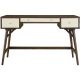 Adore Decor - Sutton Mid-Century Modern Wood 3-Drawer Writing Desk - Dark Brown