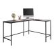 OSP Home Furnishings Contempo L-Shaped Table - Ozark Ash