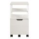 OSP Home Furnishings - Contempo 3-Shelf 1-Drawer File Cabinet - Campanula White