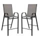 Alamont Home - Brazos Modern Fabric Patio Barstool (set of 2) - Gray