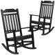 Alamont Home - Winston Rocking Patio Chair (set of 2) - Black
