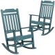 Alamont Home - Winston Rocking Patio Chair (set of 2) - Teal