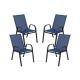 Alamont Home - Brazos Patio Chair (set of 4) - Navy