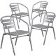 Alamont Home - Lila Patio Chair (set of 4) - Silver