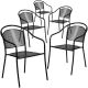 Alamont Home - Oia Patio Chair (set of 5) - Black 5-ALA-6DP-211677