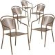 Alamont Home - Oia Patio Chair (set of 5) - Gold 5-ALA-6DP-190155