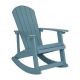 Alamont Home - Savannah Adirondack Style Poly Resin Wood Rocking Chair for Indoor/Outdoor Use - Sea Foam