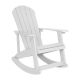 Alamont Home - Savannah Adirondack Style Poly Resin Wood Rocking Chair for Indoor/Outdoor Use - White
