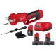 Milwaukee M12 12V Brushless Cordless Battery Powered Pruner Shears Kit with (3) Batteries & Charger 2534-21-48-11-2412