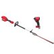Milwaukee M18 FUEL 18V 20 in. Brushless Cordless Battery Short Pole Hedge Trimmer w/ M18 FUEL 1/4 in. Hex Impact Driver 3043-20-2953-20