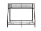 Walker Edison - Modern Metal Twin over Full Bunk Bed - Black - Black