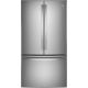 GE - 28.7 Cu. Ft. French Door Refrigerator with LED Lighting - Stainless Steel