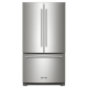 KitchenAid - 20 Cu. Ft. French Door Counter-Depth Refrigerator with Interior Water Dispenser - Stainless Steel