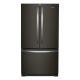 Whirlpool - 20 Cu. Ft. French Door Bottom Mount Counter-Depth Refrigerator - Print Resist Blk Stnlss