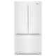 Whirlpool - 20 Cu. Ft. French Door Bottom Mount Counter-Depth Refrigerator - White
