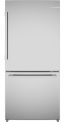Bosch - 100 Series 17.2 Cu. Ft. Bottom-Freezer Freestanding Refrigerator with Ice in Fingerprint Resistance - Stainless Steel