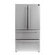Forno Appliances - Moena 19.2 Cu. Ft. French Door Refrigerator - Stainless Steel