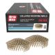 Grip-Rite 1 in. x 0.120 in. 15¬∞ Wire Collated Electrogalvanized Smooth Shank Coil Roofing Nails 7200 per Box