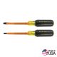 Klein Tools Screwdriver Set, 1000V Insulated Slotted and Phillips, 2-Piece
