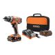 RIDGID 18-Volt Lithium-Ion Cordless 2-Speed 1/2 in. Compact Drill/Driver Kit with (2) 1.5 Ah Batteries, Charger, and Tool Bag