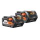 RIDGID 18V Lithium-Ion 4.0 Ah Battery Pack (2-Pack)