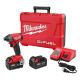 Milwaukee M18 FUEL 18-Volt Lithium-Ion Brushless Cordless 1/4 in. Hex Impact Driver Kit with Two 5.0 Ah Batteries, Charger, Case