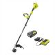 RYOBI 40V Lithium-Ion Brushless Electric Cordless Attachment Capable String Trimmer - 3.0 Ah Battery and Charger Included