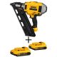 DEWALT 20V MAX XR Lithium-Ion 30-Degree Cordless Brushless 2-Speed Framing Nailer and (2) 2.0Ah Batteries