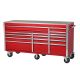 Husky Heavy-Duty 72 in. W x 24 in. D 15-Drawer, Deep Tool Chest Mobile Workbench in Gloss Red with Stainless Steel Top