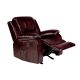 Relaxzen Clarkson Brown PU Leather Massage Rocker Recliner