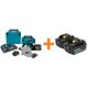 Makita 18V X2 LXT Brushless Cordless 6-1/2 in. Plunge Circular Saw with 2 Batteries 5.0 Ah 55T Blade