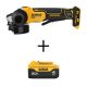 DEWALT 20V MAX Lithium-Ion Cordless Brushless 4-1/2 in. Paddle Switch Small Angle Grinder with 4.0Ah Battery-Pack