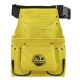 Graintex 10-Pocket Suede Leather Nail and Tool Pouch with Belt in Yellow