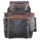 Graintex 9-Pocket Oil Tanned Leather Framers Nail and Tools Pouch